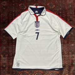 UMUBRO INGLAND リバーシブル ベッカム 背番号7 襟付き XL UMUBRO INGLAND リバーシブル ベッカム 背番号7 襟付き XL