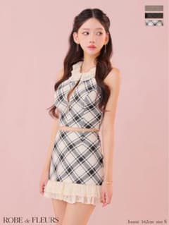 ROBE de FLEURS チェック柄 ミニドレス Sサイズ アメスリのサムネイル