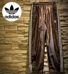 adidas トラックパンツ 80s 在原みゆ紀 茶色 80s adidas トラックパンツ ブラウン L相当 アディダス 在原みゆ紀