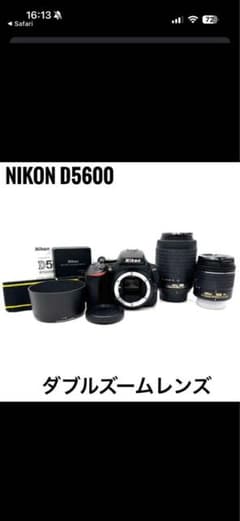 Nikon D5600 ダブルズームレンズセット　カメラケース付きのサムネイル
