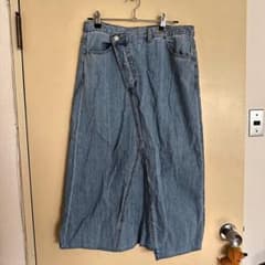 デニム ロングスカート アシンメトリーのサムネイル
