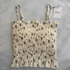 【新品未使用】GRLカップ付き花柄キャミソールのサムネイル