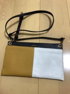FURLA クラッチバッグ バイカラー 2WAY レザー イエローのサムネイル