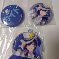 プロセカ セガラッキーくじ KAITO アクリルキーホルダー 缶バッジ