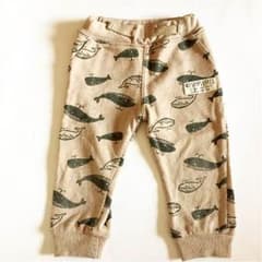クジラ柄 スウェットパンツ 80cmのサムネイル
