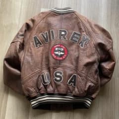 アヴィレックスAVIREX USA 80s 最初期 アーチロゴ レザージャケット アヴィレックスAVIREX USA 80s 最初期 アーチロゴ レザージャケット