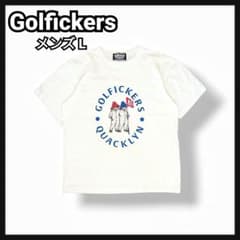 Golfickers ゴルフウェア メンズL 白 半袖Tシャツ アヒル - メルカリ