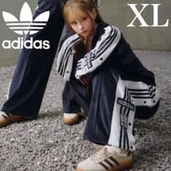 新品XL⭐️adidasアディブレイク ベロアトラックパンツ ブラック 重盛