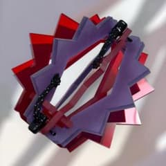 ボンボネロ ランタンシェード レトロミックス パープル×レッド ボンボネロ ランタンシェード レトロミックス パープル×レッド