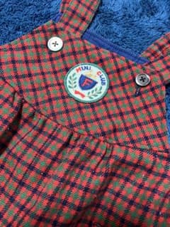 FAMILIAR チェック柄ロンパース 80 美品のサムネイル