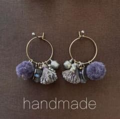 handmadeピアス＊ピープルツリー　45rpm ヌキテパ等がお好きな方にものサムネイル