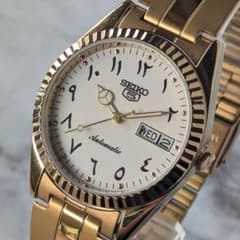 稼働品 SEIKO セイコー5 自動巻き ヴィンテージ ホワイト文字盤 - メルカリ