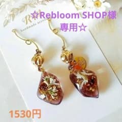 Rebloom SHOP様専用☆かすみ草とユーフォルビアのピアス№803、804のサムネイル