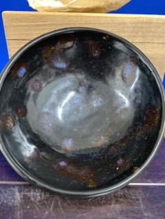 古美術 中国南宋時代藍斑天目茶碗 共箱 共紙XG6-1 - メルカリ