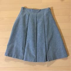 シトリン様専用＊earth フラノハイウエストスカート グレーのサムネイル