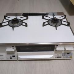 リンナイ 都市ガスコンロ 2バーナー ホワイトのサムネイル