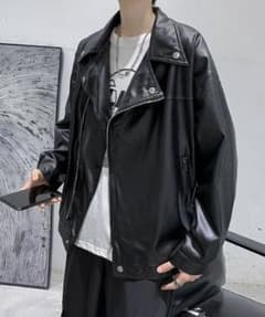 期間限定価格！✨フェイクレザーライダースジャケット✨のサムネイル