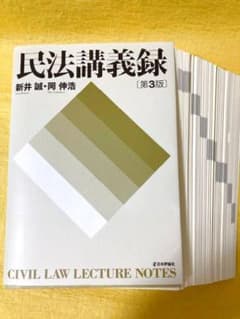 【裁断済・ほぼ未使用】民法講義録 第3版 新井誠 岡伸浩 日本評論社のサムネイル