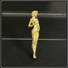 Brass Bronze Statue of a Beautiful Woman, Marilyn Monroe, Nude, Sexy Antique Figurine