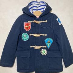 デニム&ダンガリー 120 ダッフルコート ワッペン ネイビーのサムネイル