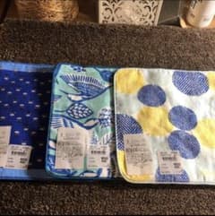タオルハンカチ3枚組 MAISON  BLANCHEのサムネイル