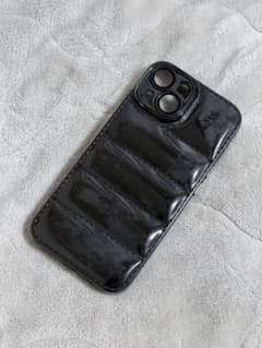 iPhone用ケース パファー風 ブラックのサムネイル