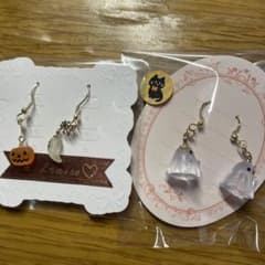 ハロウィン ハンドメイド ピアス 2点セット②のサムネイル