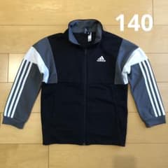 adidas トラックジャケット ブラック グレーのサムネイル
