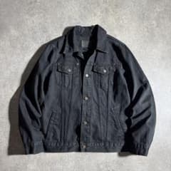 00s old gap trucker jacket black denim - メルカリ
