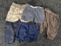 ベビー服 ハーフパンツセット 5点のサムネイル