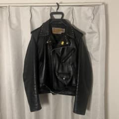 Schott 70s ダブルライダースジャケット スタッズリメイク - メルカリ