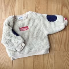 【値下げ】80 EDWIN ボア　トレーナー アイボリー ベビー服 長袖