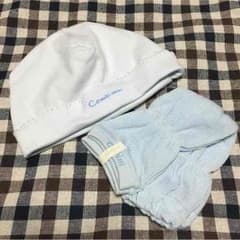 nusH様専用☆新生児 帽子とレッグウォーマーのサムネイル