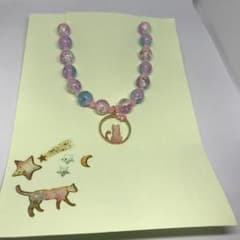 猫ちゃんの首輪　ハンドメイド③のサムネイル