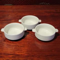 ホワイト陶器グラタン皿3個セットのサムネイル