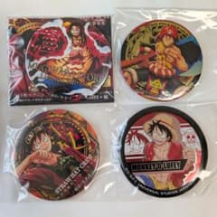 ONE PIECE ワンピース / ルフィ / 輩缶バッジ 4点セットのサムネイル