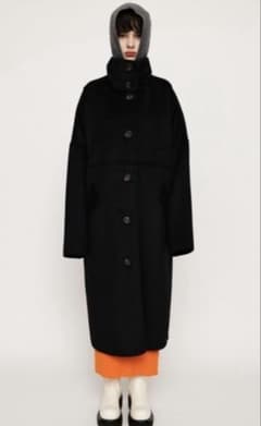 SLY STAND OVER WOOL MIX COAT ブラックのサムネイル