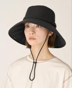 サンバリア100 ウィンドハット ハットストラップ付き サンバリア100 ウィンドハット ストラップ付き ブラック - メルカリ