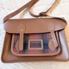ケンブリッジ サッチェル 14インチ ショルダーバッグ タータンチェック 