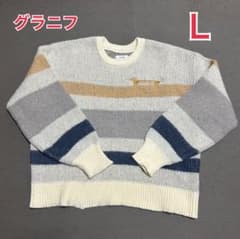 graniph グラニフ ナガスギルイヌ ニット セーター L