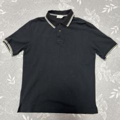 MONCLER ブラック ポロシャツ ストライプ襟　Lサイズ　ペッパージャパン 新品 未使用 モンクレール MONCLER ポロシャツ トップス
