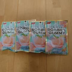 ソルベットグミ(白桃味)×4袋　❕人気！入手困難商品❕のサムネイル