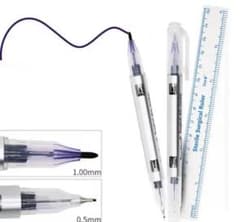 4本セット　サージカルペン 0.5mm 1.0mm 青キャップ付きのサムネイル