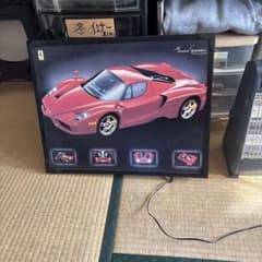 Ferrari Enzo 赤色 モデル 写真額付き。電源で写真が光る。のサムネイル