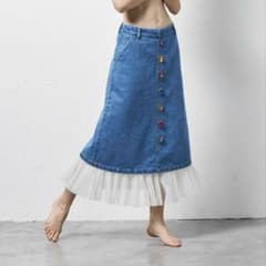 MUVEIL ミュベール ビジューデニムスカート m92604110147_1.jpg?1750680638