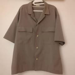 Thumbnail of GU ジーユー ベージュワークシャツ 半袖 2ポケット　XL　最終価格