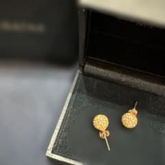 希少○AGATHA パヴェボールピアス　ピンク※ゴールドのサムネイル