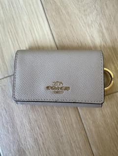 COACH グレー レザー キーケース　ジャンクのサムネイル