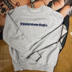 thisisneverthat ロゴ刺繍 クルーネック スウェット グレーのサムネイル