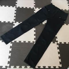 ハイウエストスキニーデニムパンツ 黒のサムネイル